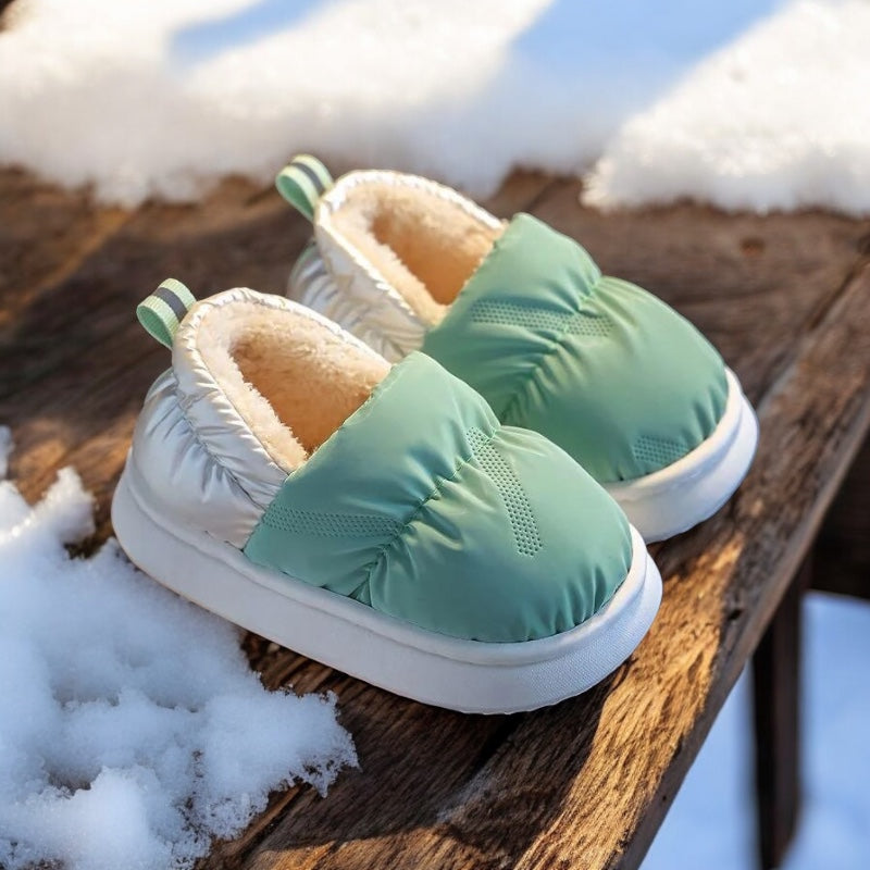 Kids fur shoes