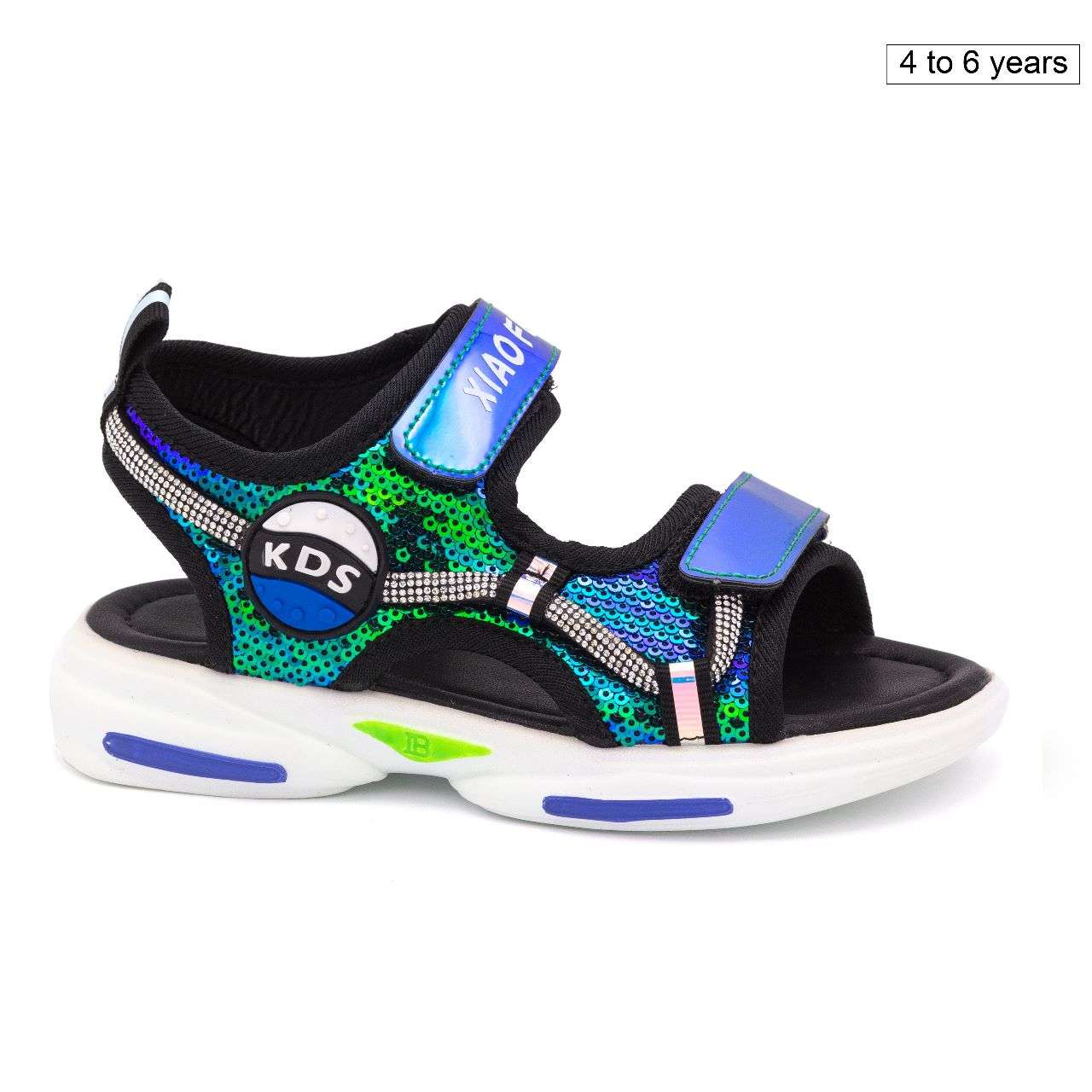 Kids patent sandal