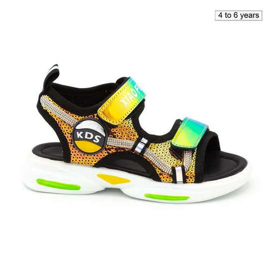 Kids patent sandal