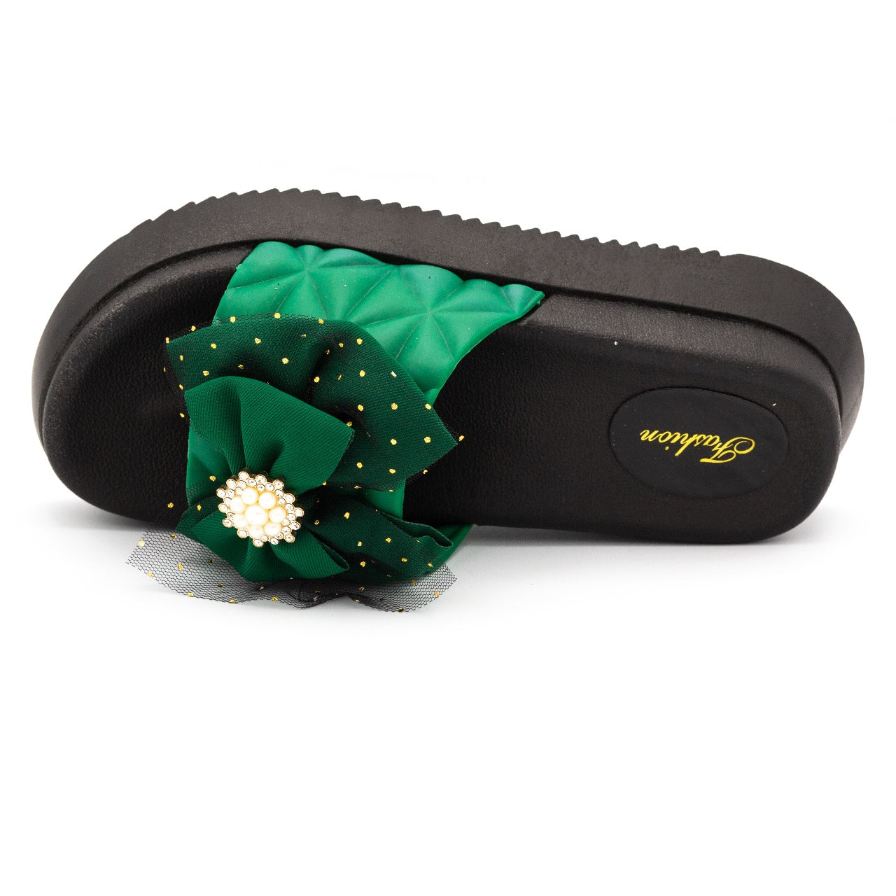 Perlisa bow slipper