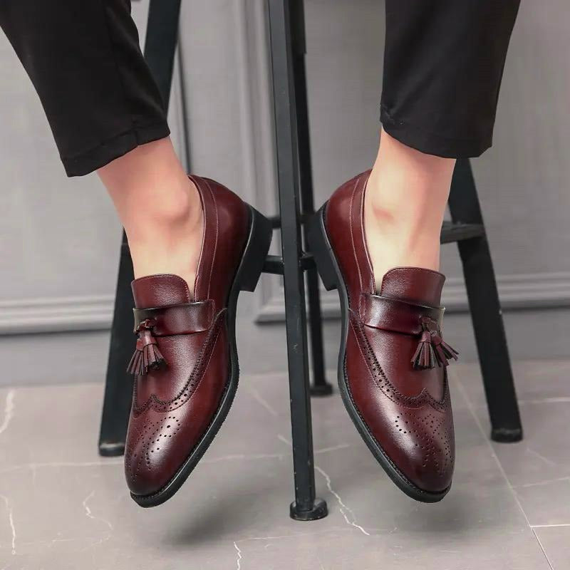 Leather shoes for men